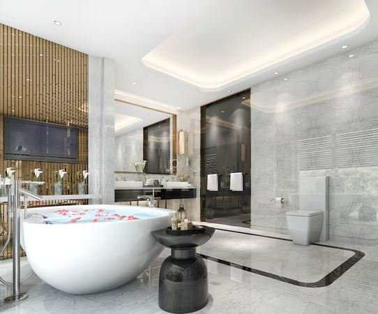 reforma de baño de lujo