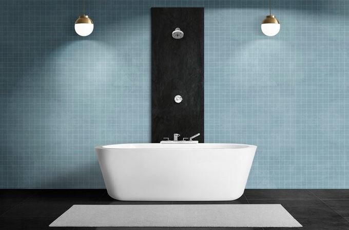 diseño de baño con bañera y ducha